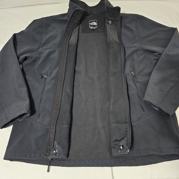 The North Face Men’s Softshell Jacket Full Zip Black XXL - Picture 2 of 8